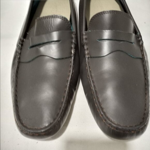 LACOSTE DARK GREY CONCOURS MENS LOAFERS SIZE 12 - Picture 9 of 12